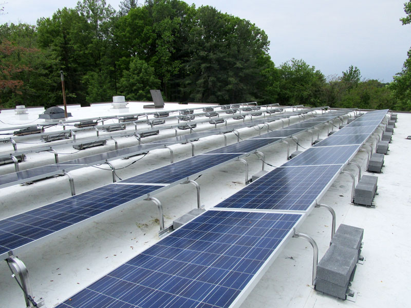 solar panels on government building