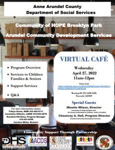 Virtual Cafe April 2022