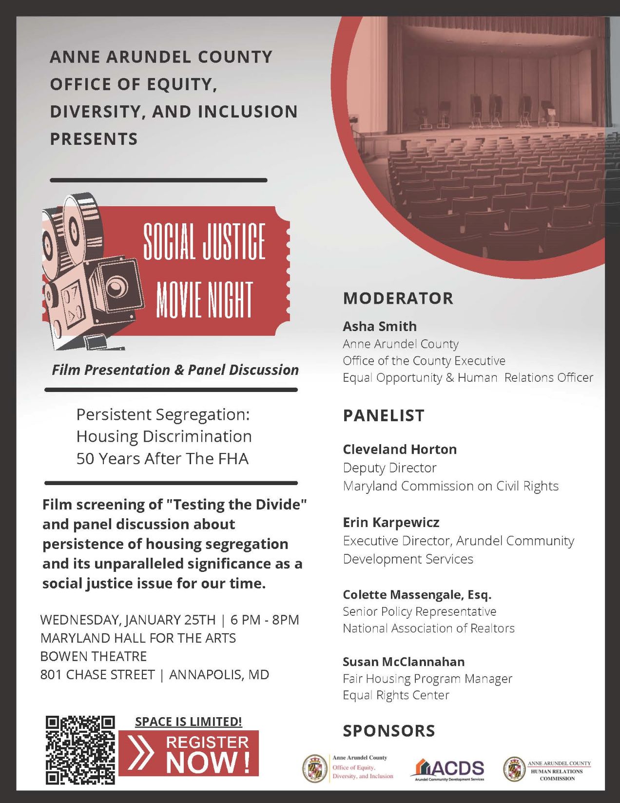 Social Justice Movie Night Flyer